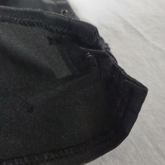 French Connection Skirt Coated Denim Lace Up Party Date Night Sexy Holiday Goth - Picture 11 of 13